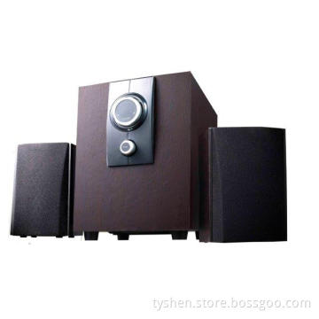 2.1 Wooden Speaker with Shining LED in Front (TSL-301)